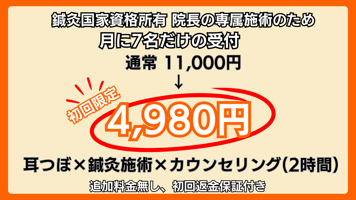 耳つぼ鍼灸ダイエットモニター価格4980円