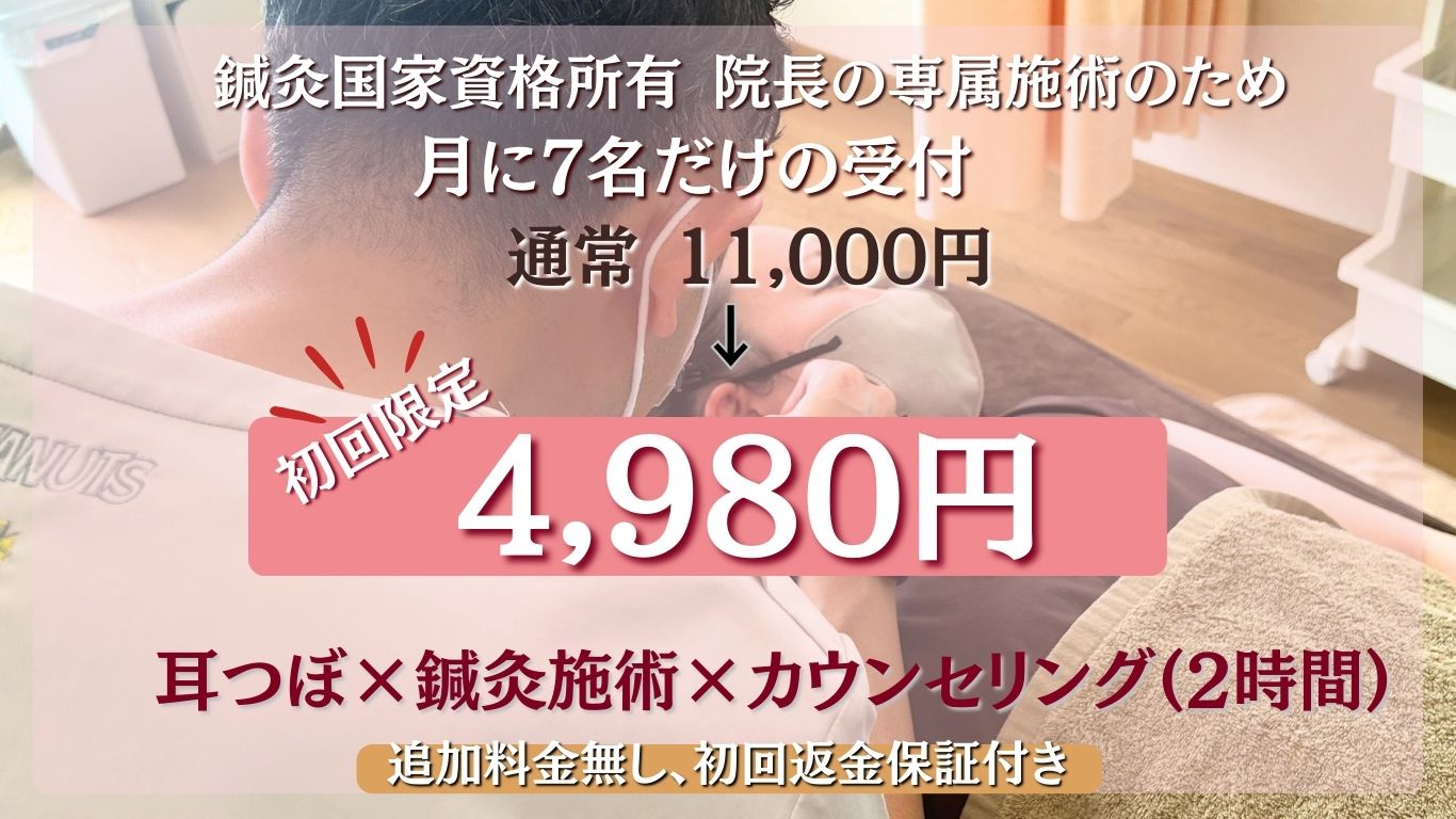 耳つぼ鍼灸ダイエットモニター価格4980円